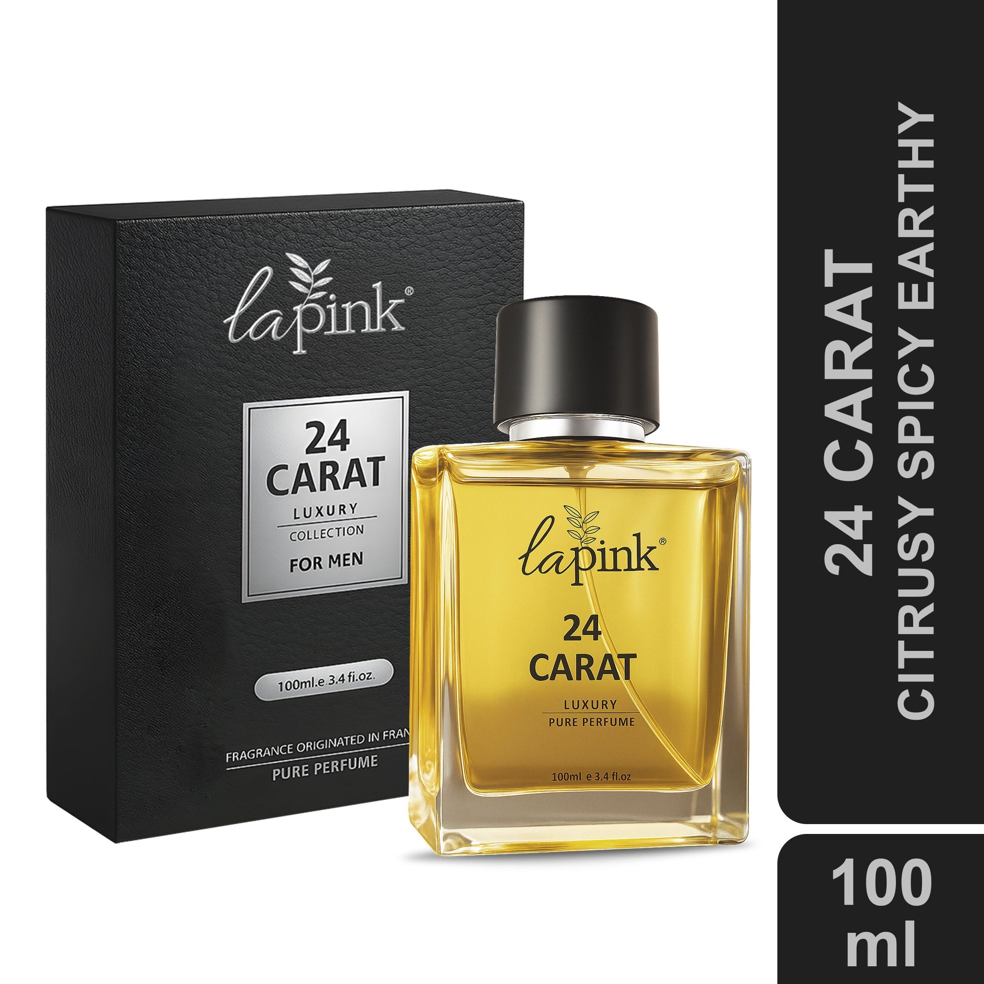La Pink 24 Carat French Luxury Pure Perfume For Men