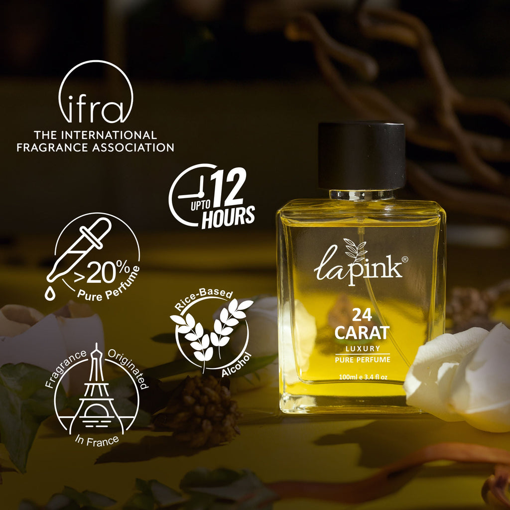 La Pink 24 Carat French Luxury Pure Perfume For Men