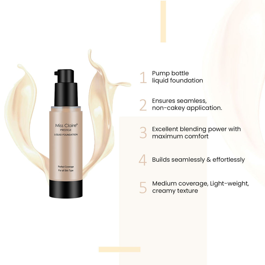 Miss Claire Prestige Liquid Foundation Perfect Coverage