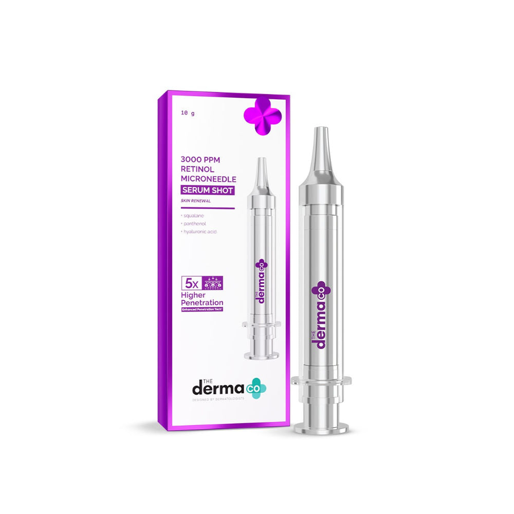 The Derma Co 3000 PPM Retinol Microneedle Serum Shot Anti-Ageing, Wrinkles, Fine Lines, All Skin