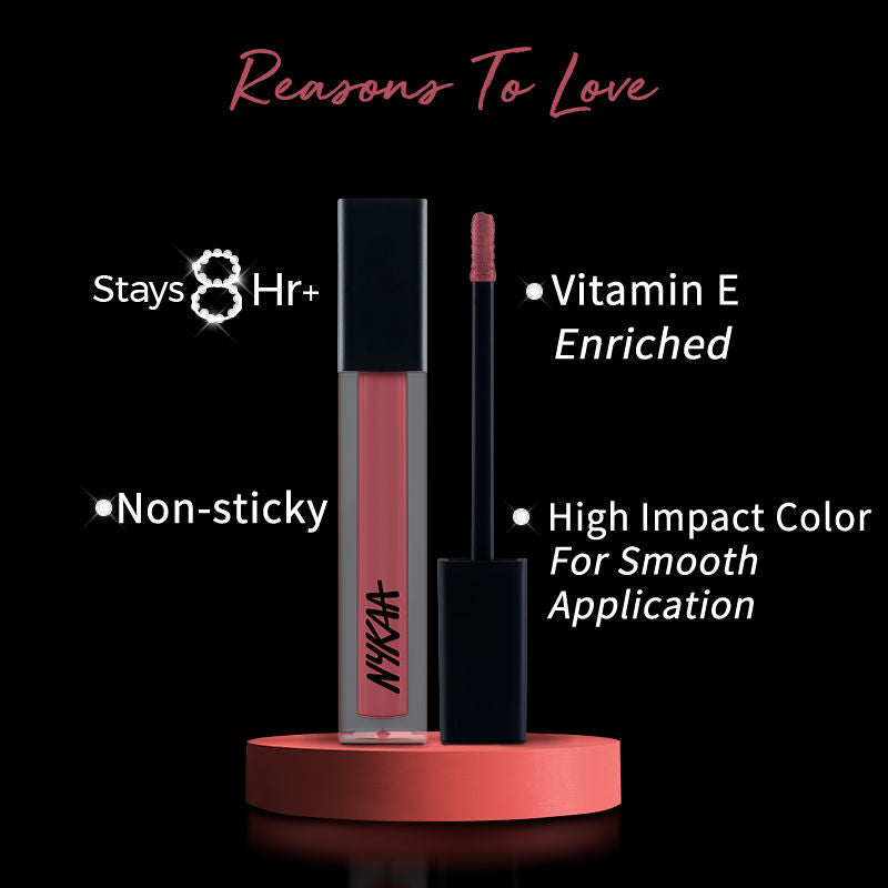 Nykaa Cosmetics 8hour Lasting Full Cover Matte Gloss