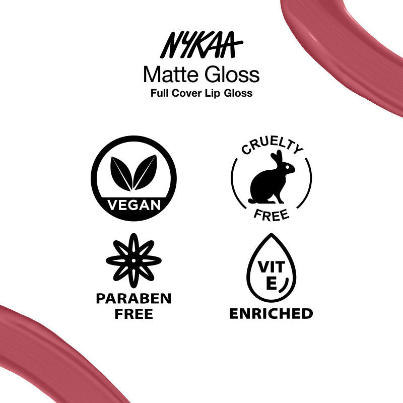Nykaa Cosmetics 8hour Lasting Full Cover Matte Gloss