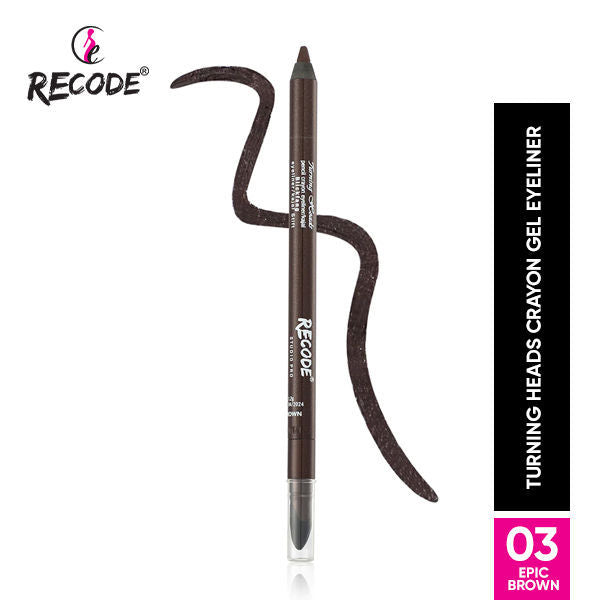 Recode Turning Heads Crayon Gel Eyeliner Cum Kajal Pencil