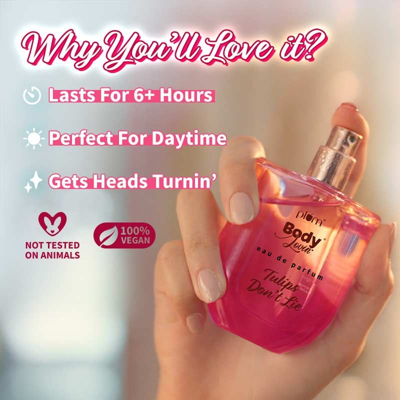 Plum Body Lovin Tulips Dont Lie Eau De Parfum Long Lasting Floral Perfume