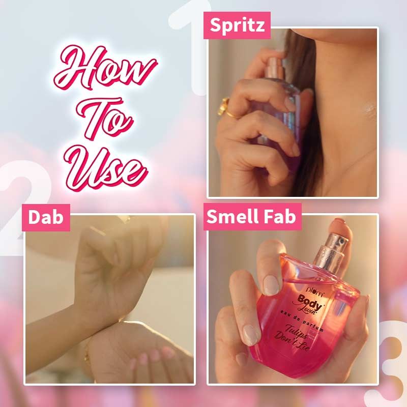 Plum Body Lovin Tulips Dont Lie Eau De Parfum Long Lasting Floral Perfume