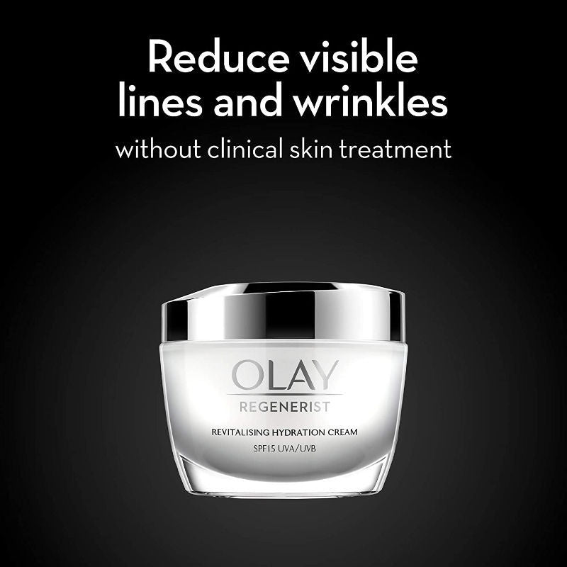 Olay Regenerist Revilatising Hydration Day Cream With Spf 15 For Plump Skin With Niacinamide