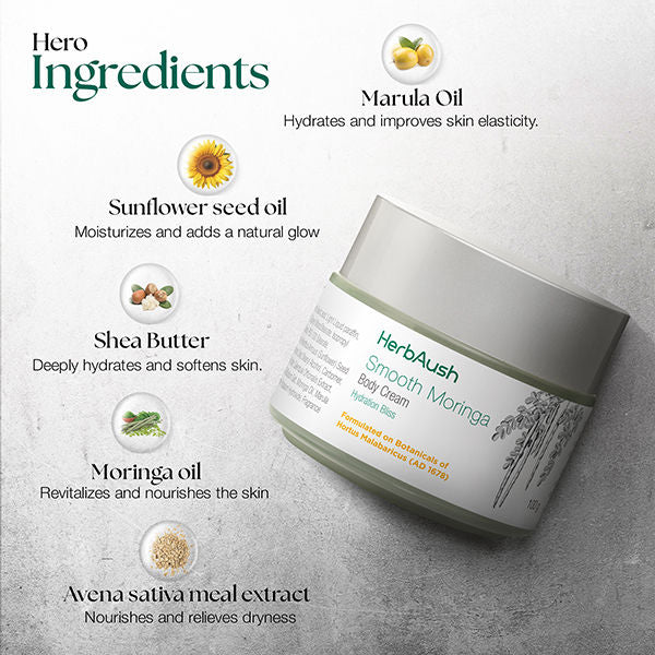 HerbAush Smooth Moringa Body Cream