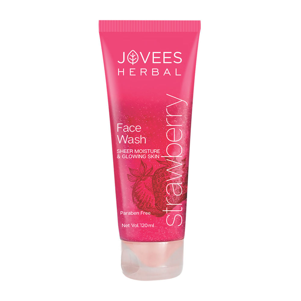Jovees Herbal Strawberry Face Wash With Strawberry Extracts For Sheer Moisture & Glowing Skin
