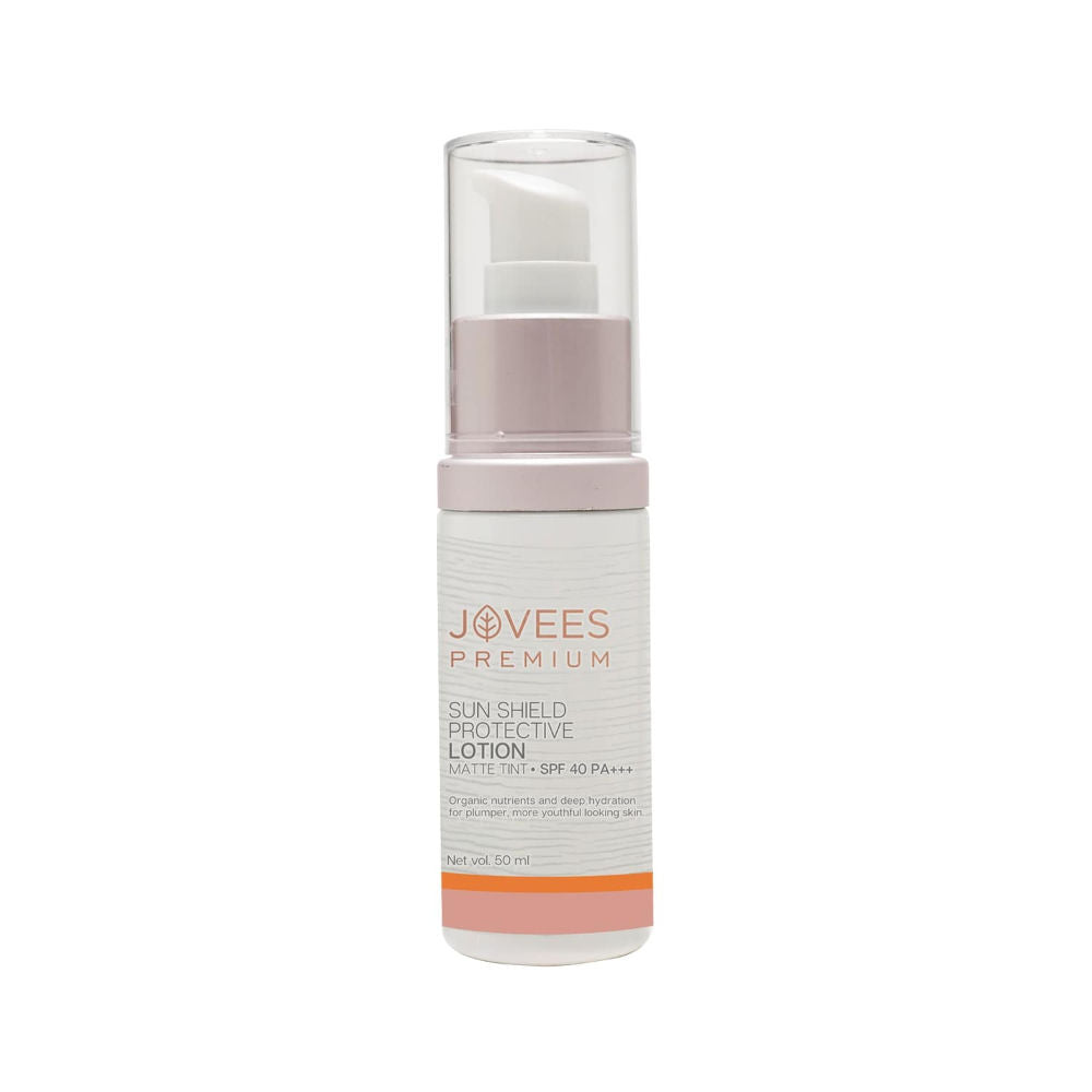 Jovees Premium Sun Shield Protective Lotion Spf 40 Matte Tint Lightweight And Oil Free