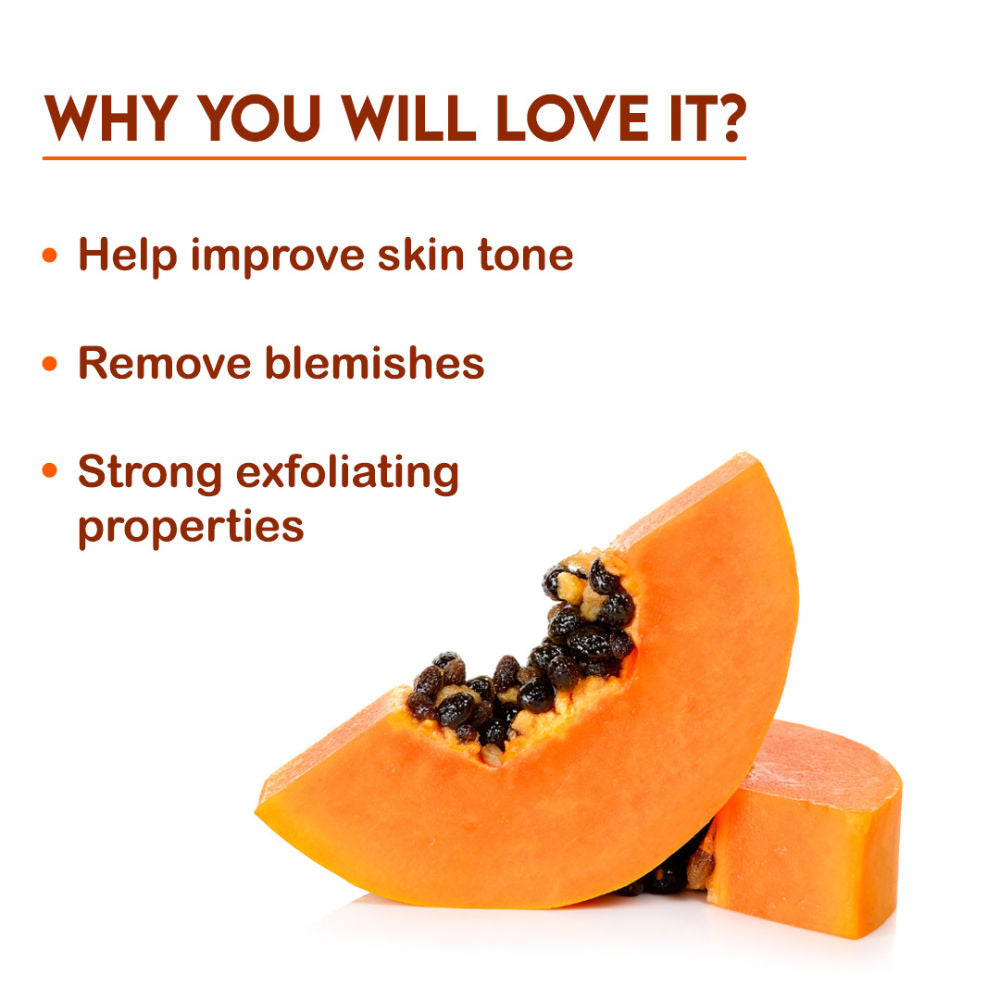 Jovees Herbal Papaya Facewash For Glowing And Brightening Skin All Skin Types Men And Women - 120 ml
