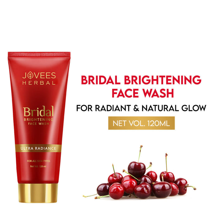 Jovees Herbal Bridal Brightening Face Wash For Ultra Radiance & Brightening Skin For All Skin Types - 120 ml