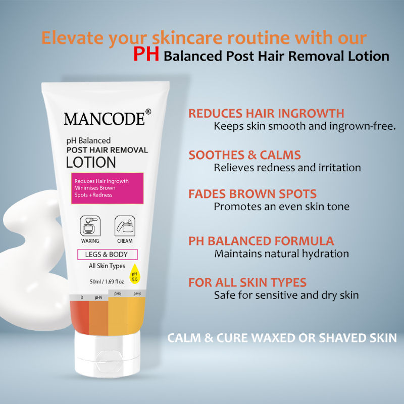 ManCode Ph Balanced Post Hair Removal Lotion