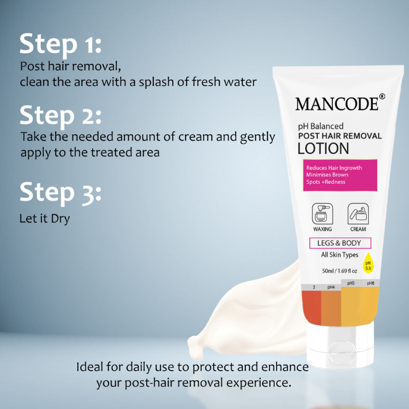 ManCode Ph Balanced Post Hair Removal Lotion