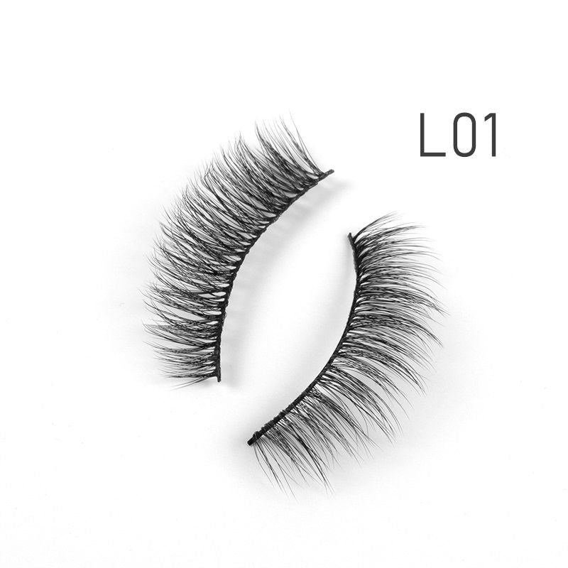 Bronson Professional Eyelash Set 3D False Long And Natural Eye Makeup No. L01
