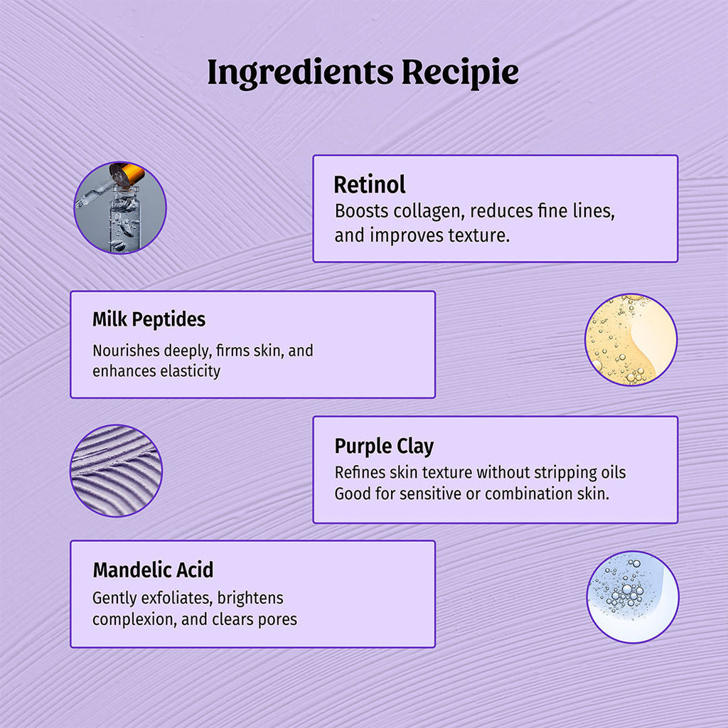 TBC - The Bath and Care Firm Flex Clay Purple Clay Facial Mask