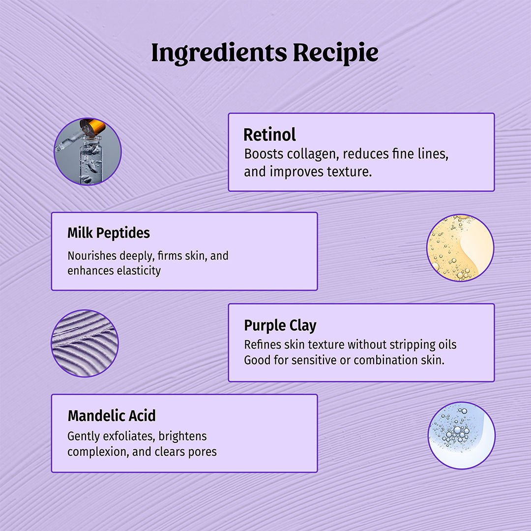 TBC - The Bath and Care Firm Flex Clay Purple Clay Facial Mask