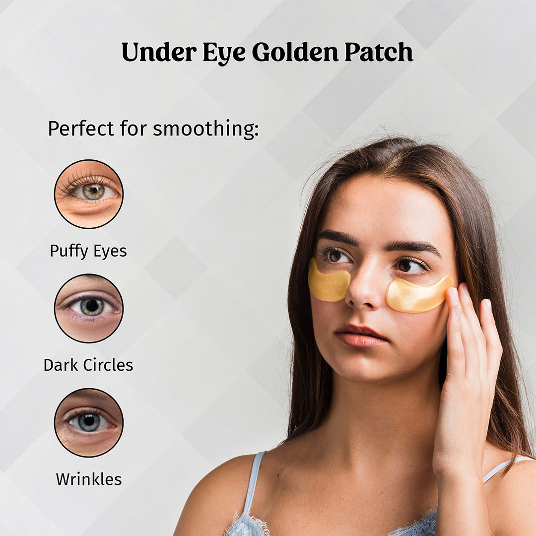 TBC - The Bath and Care Gold E-Care Gel Eye Mask Reduces Dark Circles Hydrating, Brightening