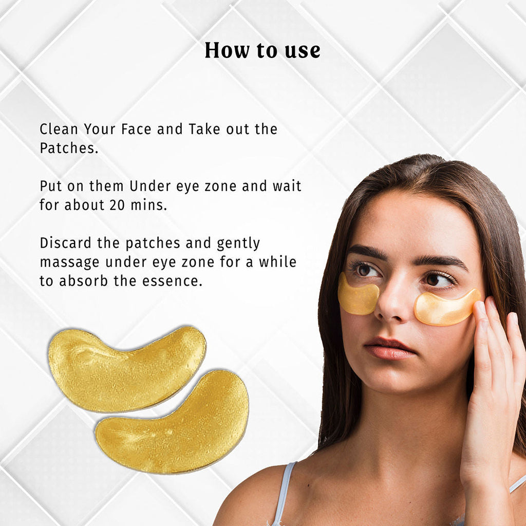 TBC - The Bath and Care Gold E-Care Gel Eye Mask Reduces Dark Circles Hydrating, Brightening