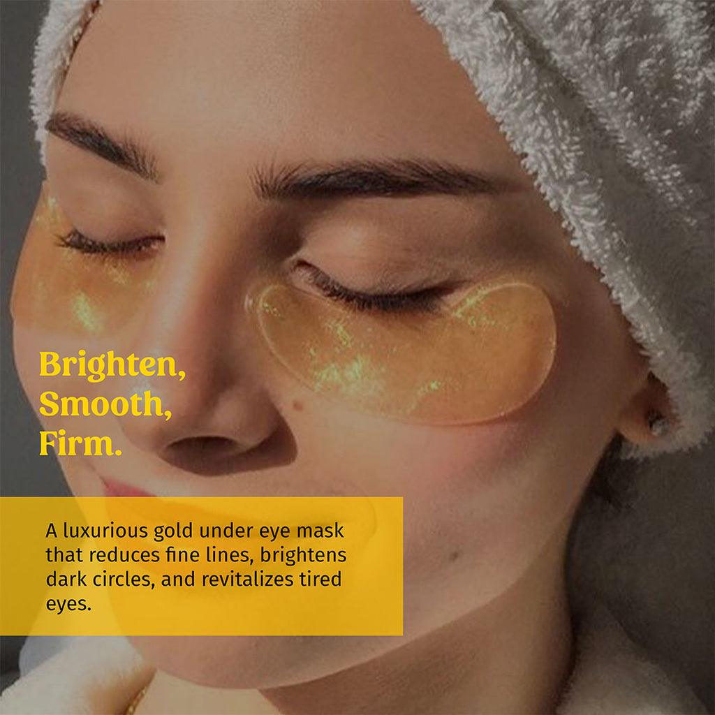 TBC - The Bath and Care Gold E-Care Gel Eye Mask Reduces Dark Circles Hydrating, Brightening