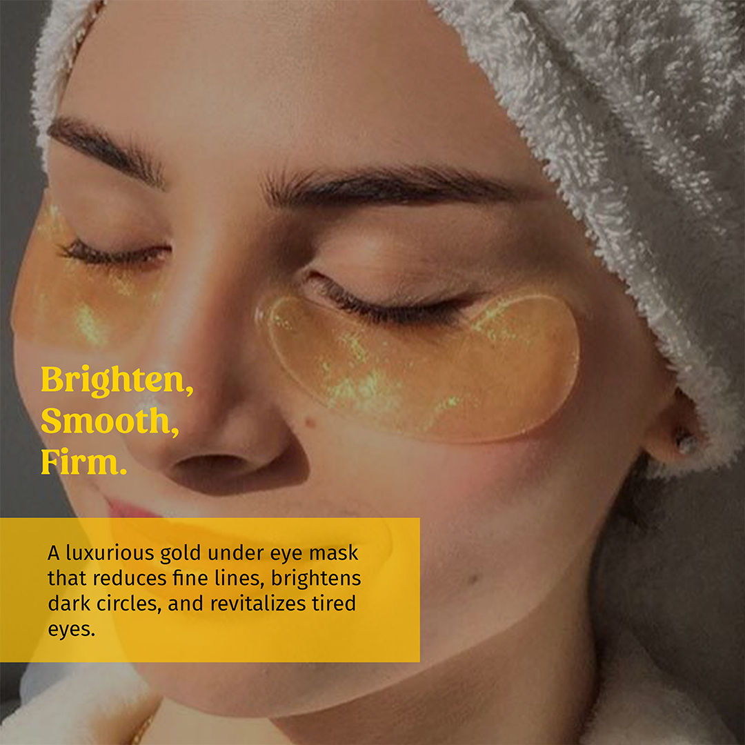 TBC - The Bath and Care Gold E-Care Gel Eye Mask Reduces Dark Circles Hydrating, Brightening