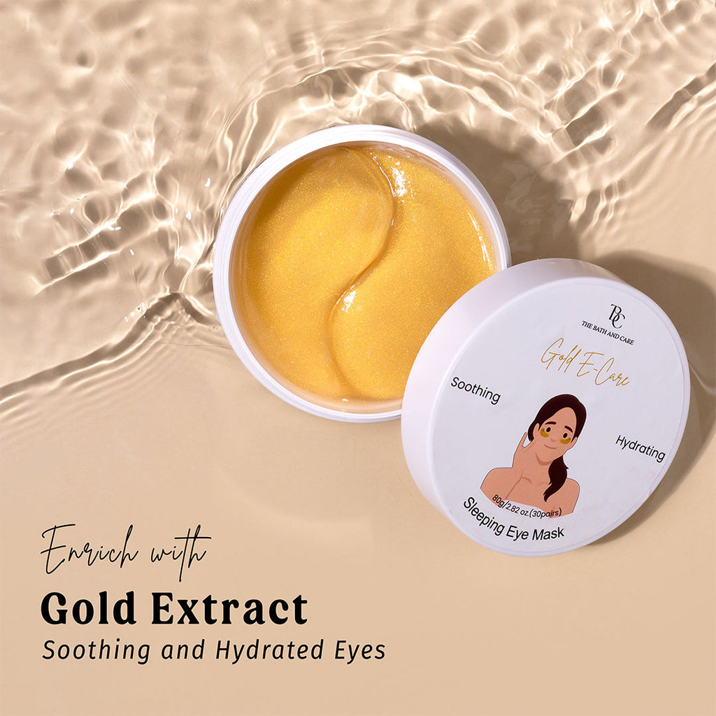 TBC - The Bath and Care Gold E-Care Gel Eye Mask Reduces Dark Circles Hydrating, Brightening