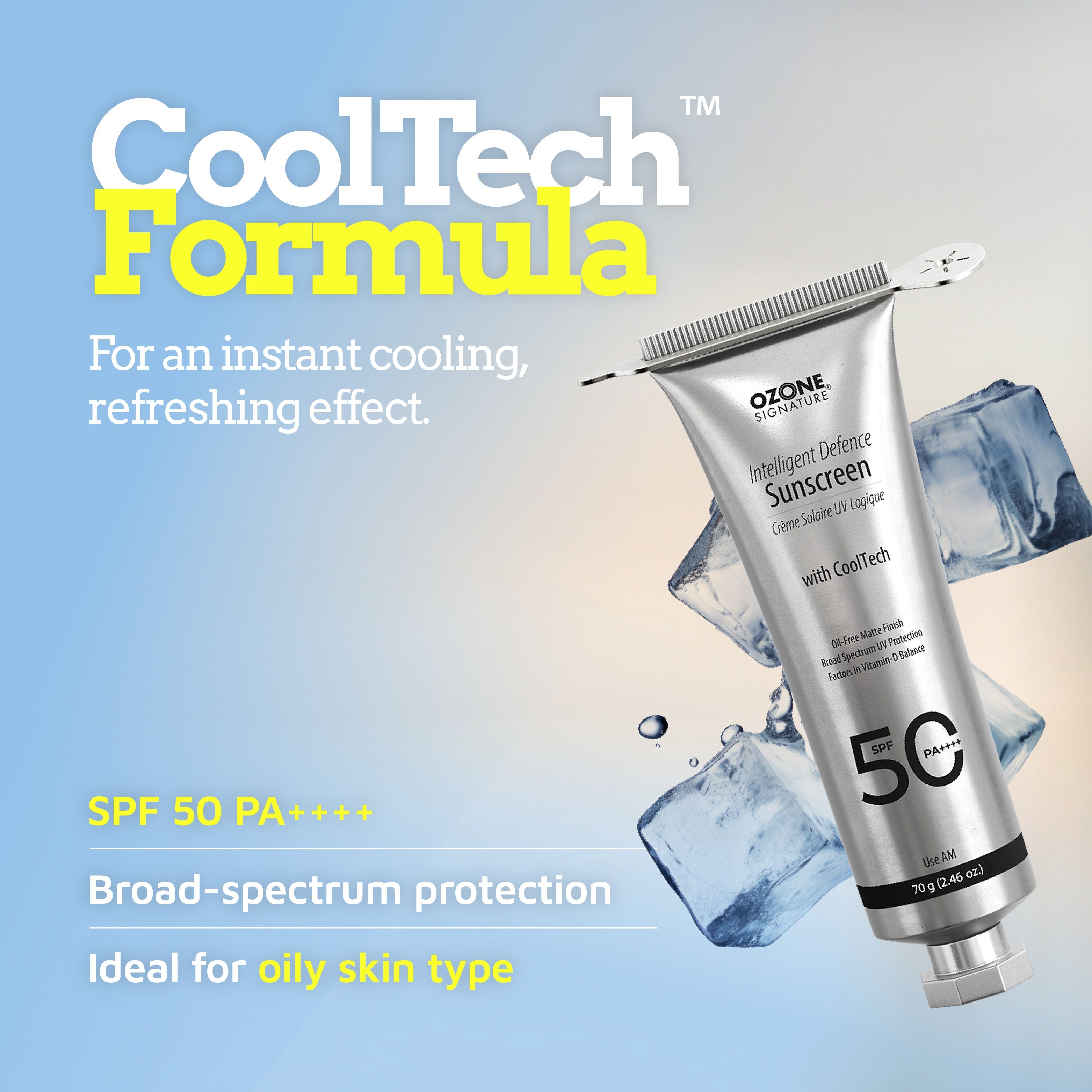 Ozone Signature Intelligent Defence Sunscreen SPF 50 PA++++