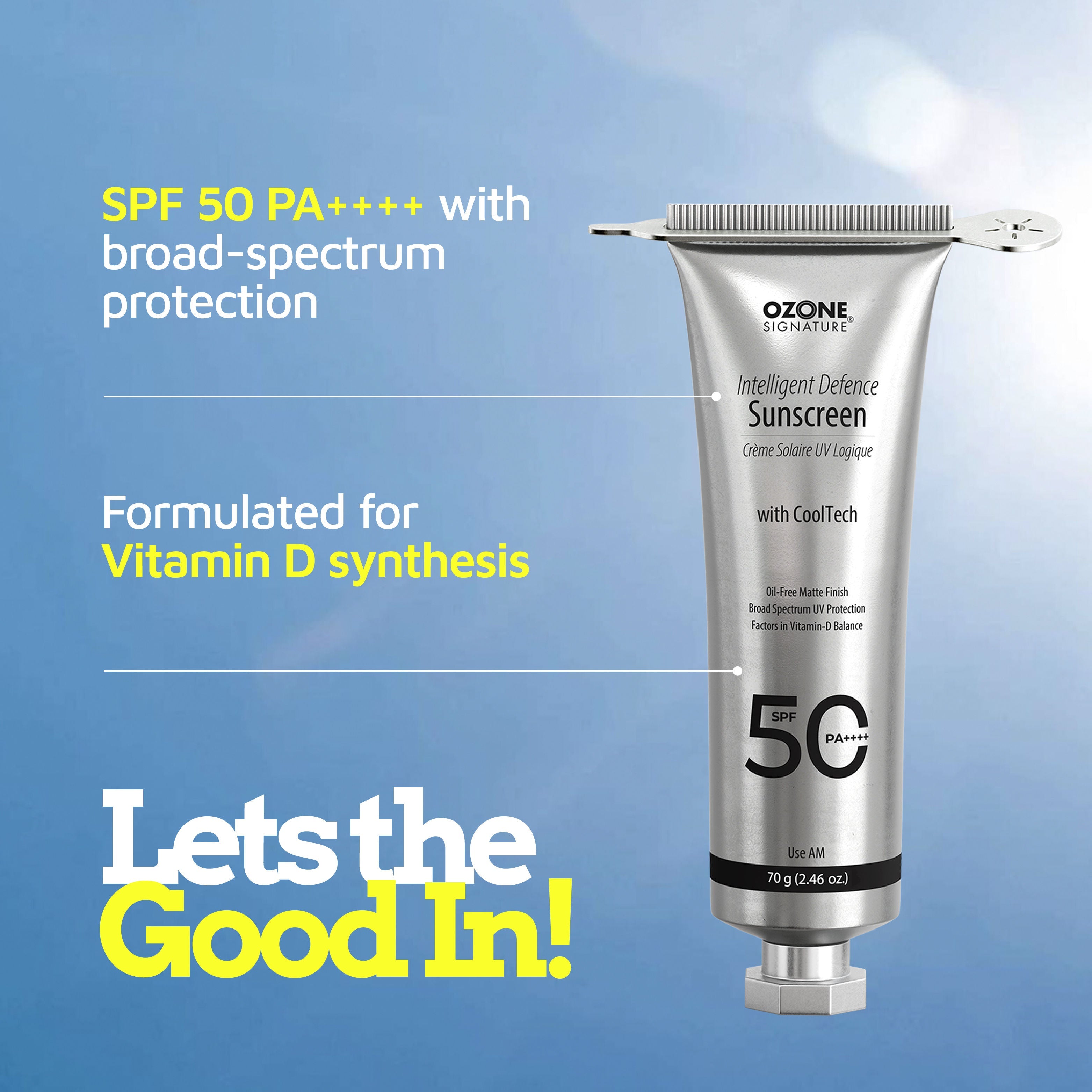 Ozone Signature Intelligent Defence Sunscreen SPF 50 PA++++