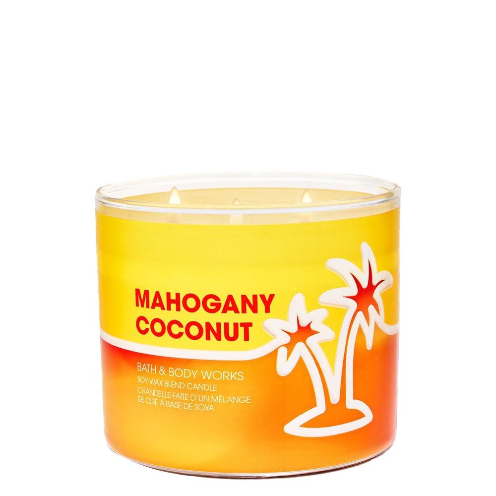 Bath & Body Works Mahogany Coconut 3-Wick Candle