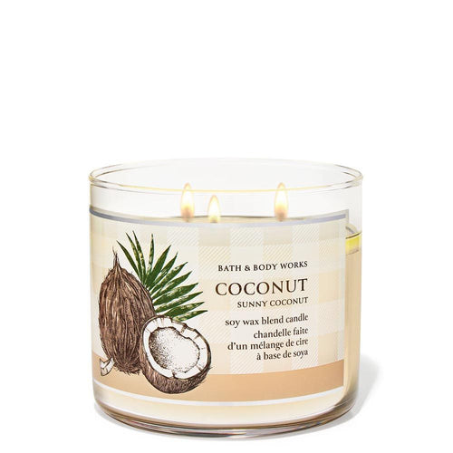 Bath & Body Works Sunny Coconut 3-Wick Candle