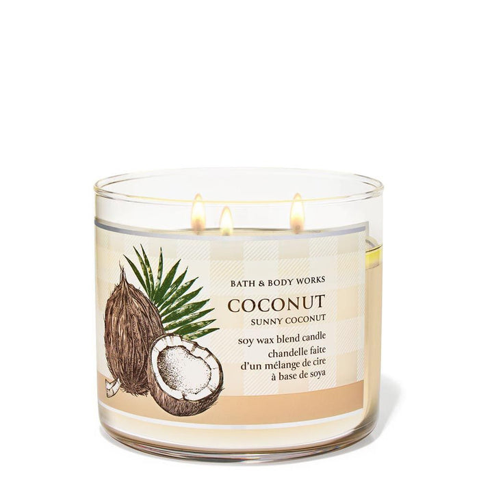 Bath & Body Works Sunny Coconut 3-Wick Candle