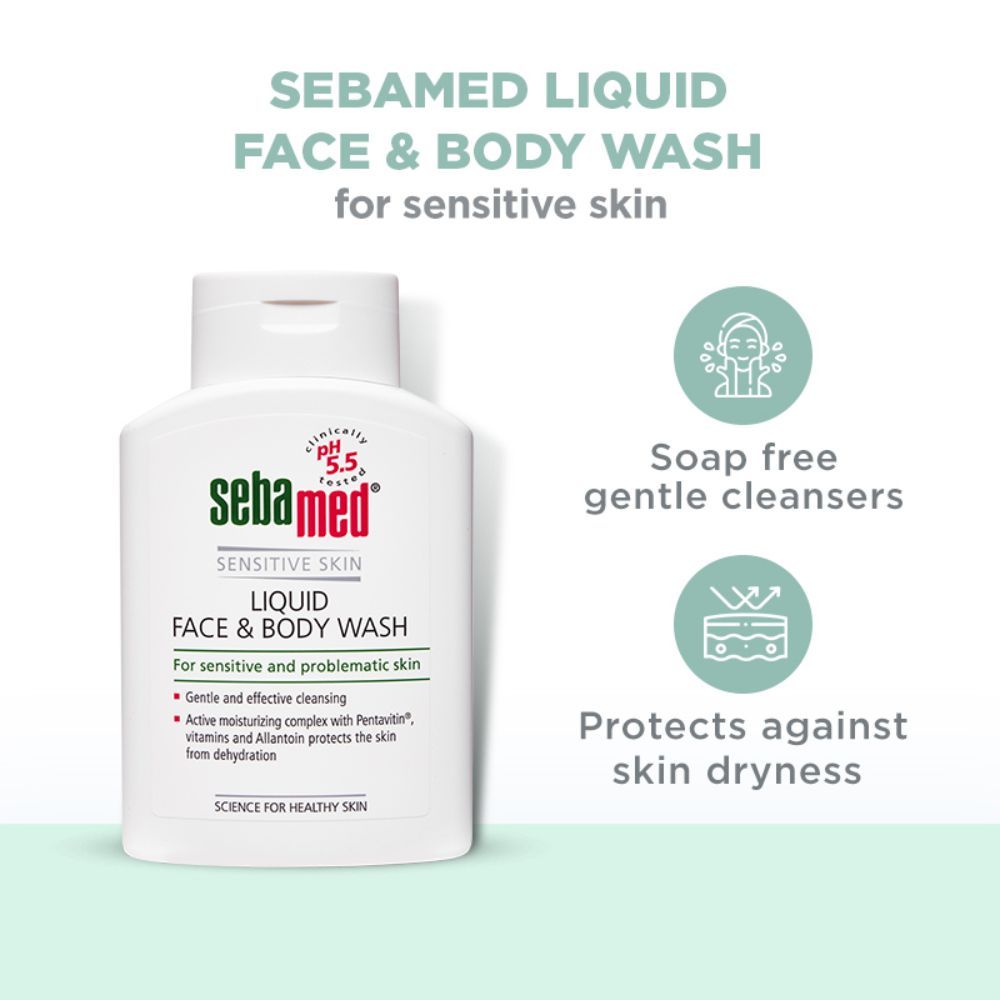 Sebamed Liquid Face and Body Wash - For all skin types