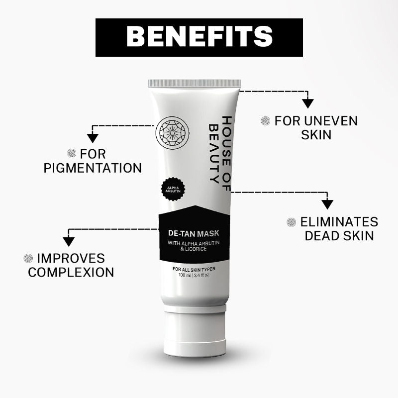House Of Beauty De-Tan Mask With Arbutin & Licorice