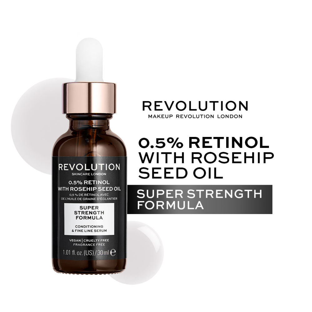 Makeup Revolution Skincare 0.5% Retinol Super Serum With Rosehip Seed Oil