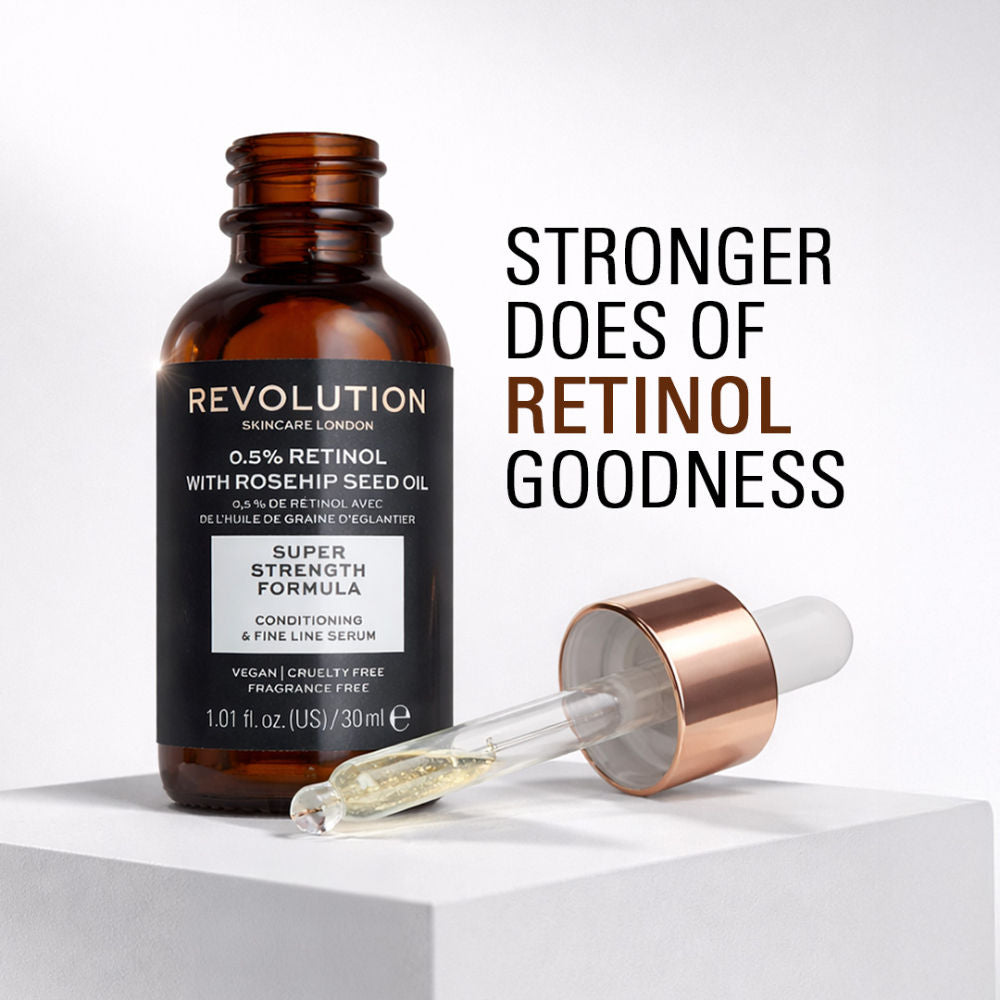 Makeup Revolution Skincare 0.5% Retinol Super Serum With Rosehip Seed Oil
