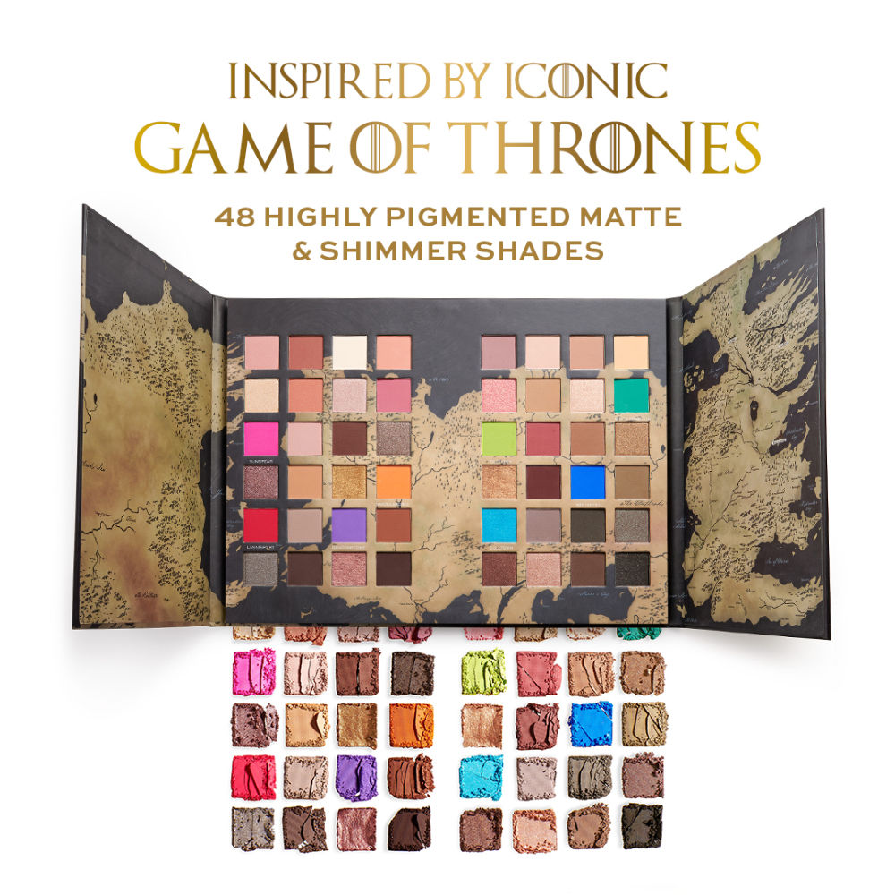 Makeup Revolution X Game Of Thrones Westeros Map Palette