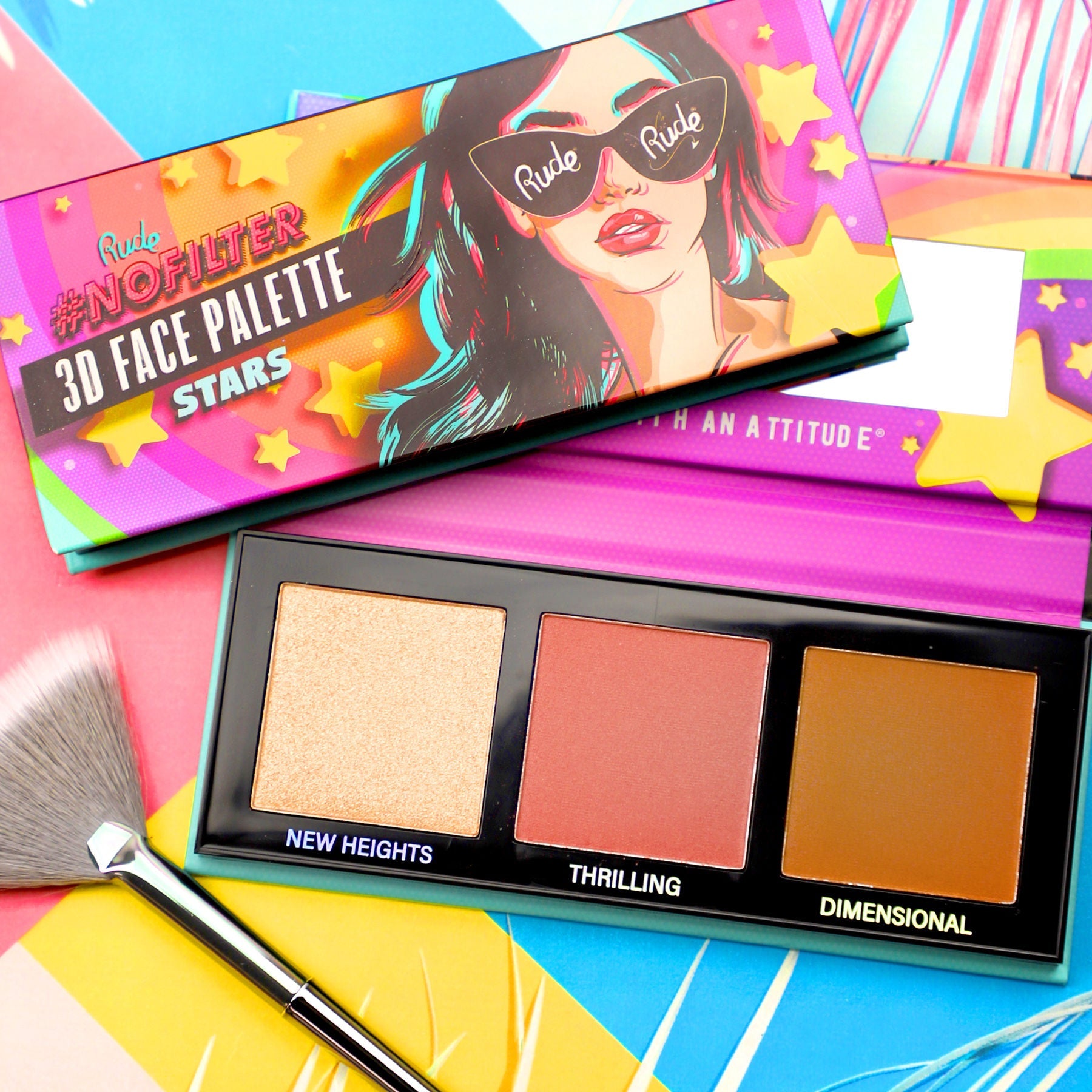 Rude Cosmetics Nofilter 3d Face Palette