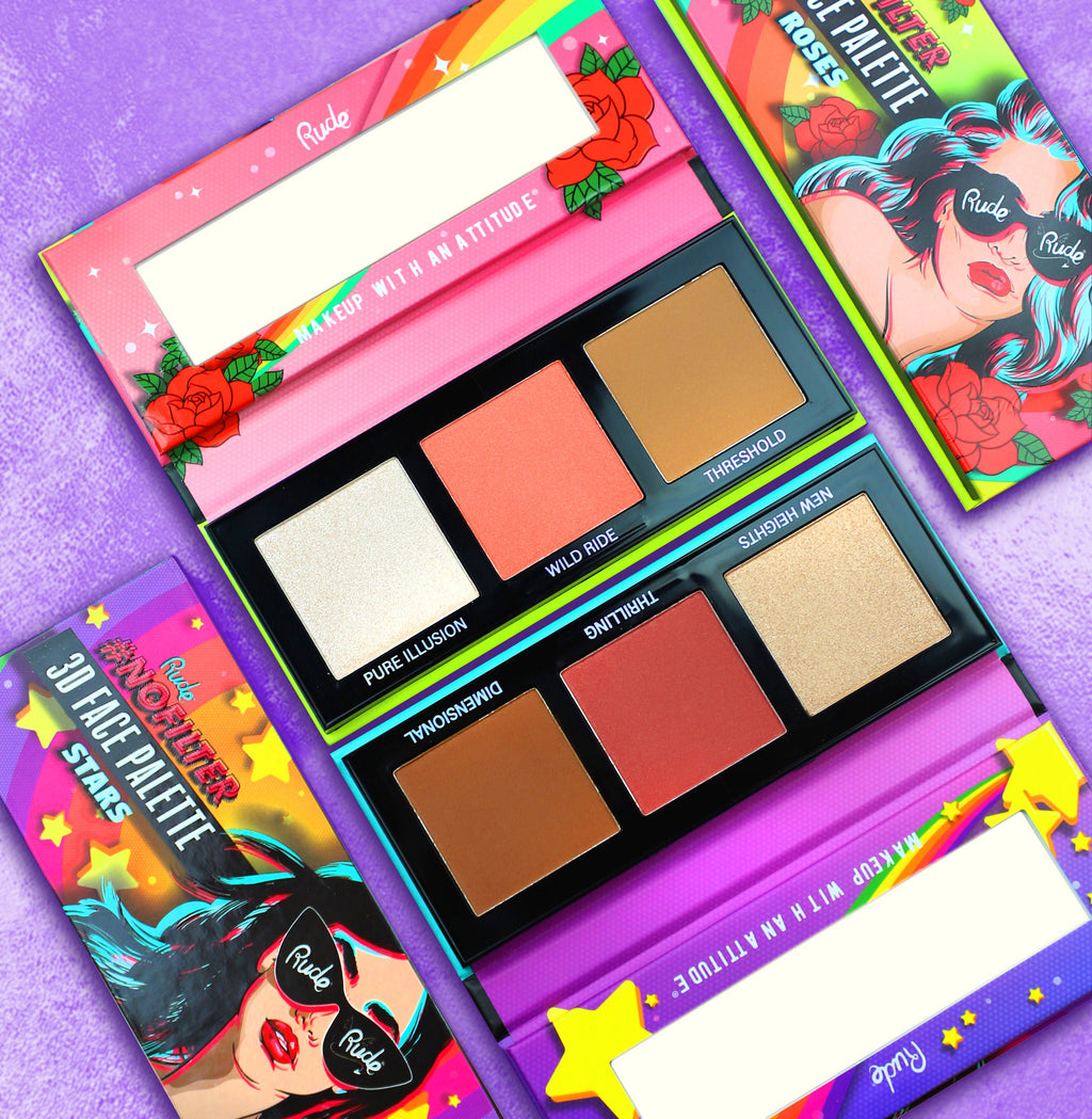 Rude Cosmetics Nofilter 3d Face Palette