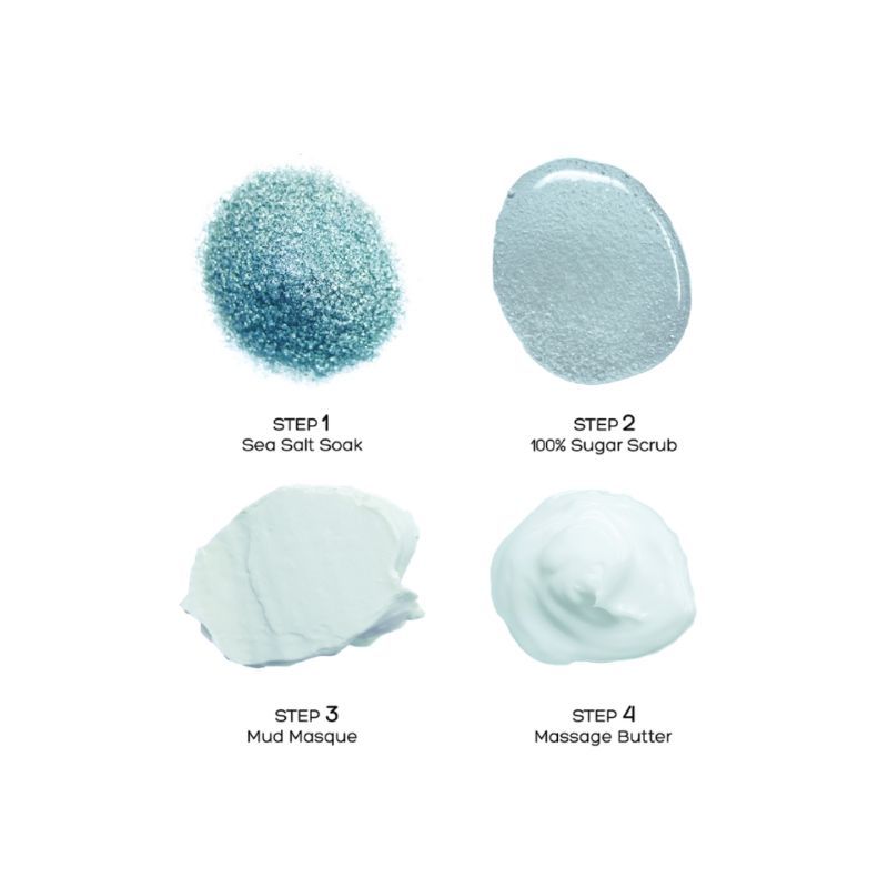 VOESH Deluxe Pedicure In A Box (4 Step) - Eucalyptus Energy Boost