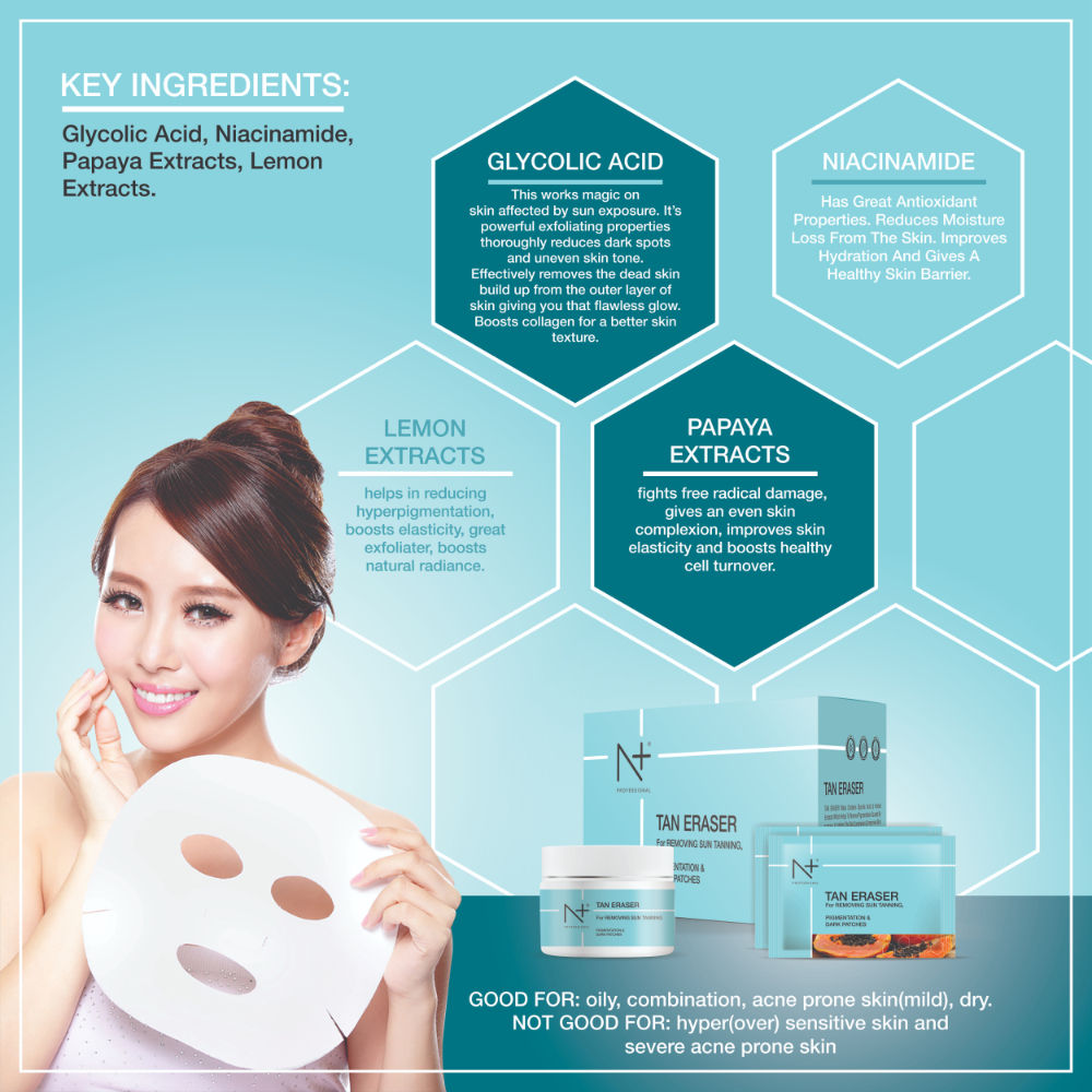 N PLUS PROFESSIONAL Tan Eraser Mask