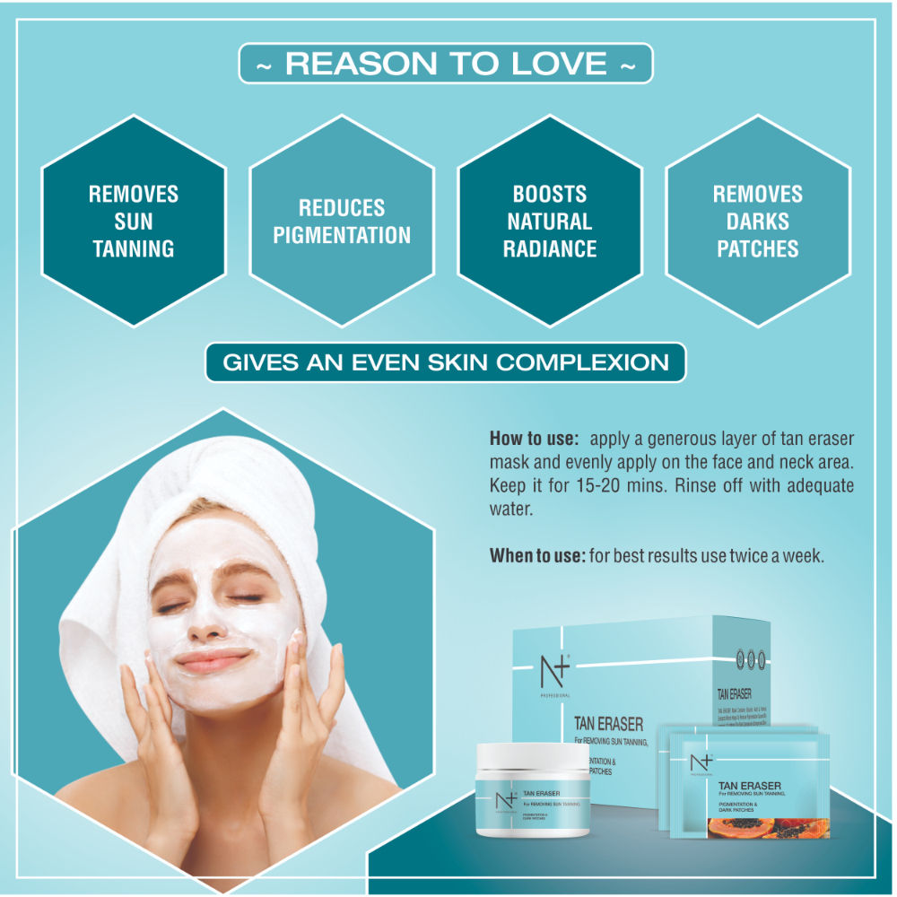 N PLUS PROFESSIONAL Tan Eraser Mask