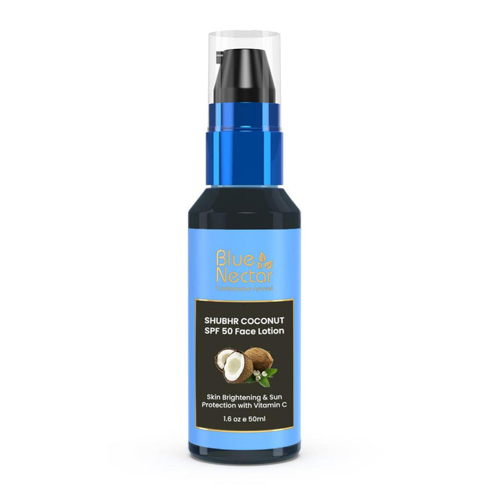 Blue Nectar Shubhr Coconut SPF 50 Face Lotion For Sun Protection