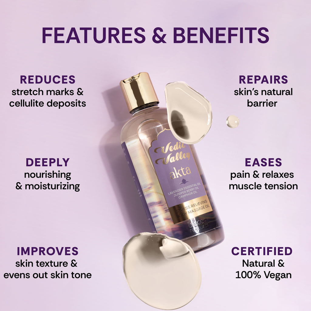 Vedic Valley Akta Stress Relieving Body Massage Oil