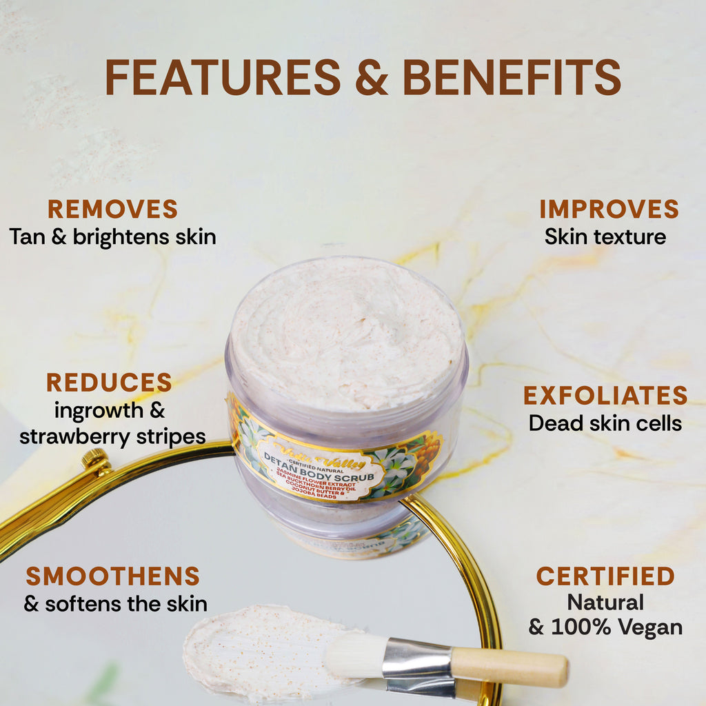 Vedic Valley Jasmine Detan Body Scrub