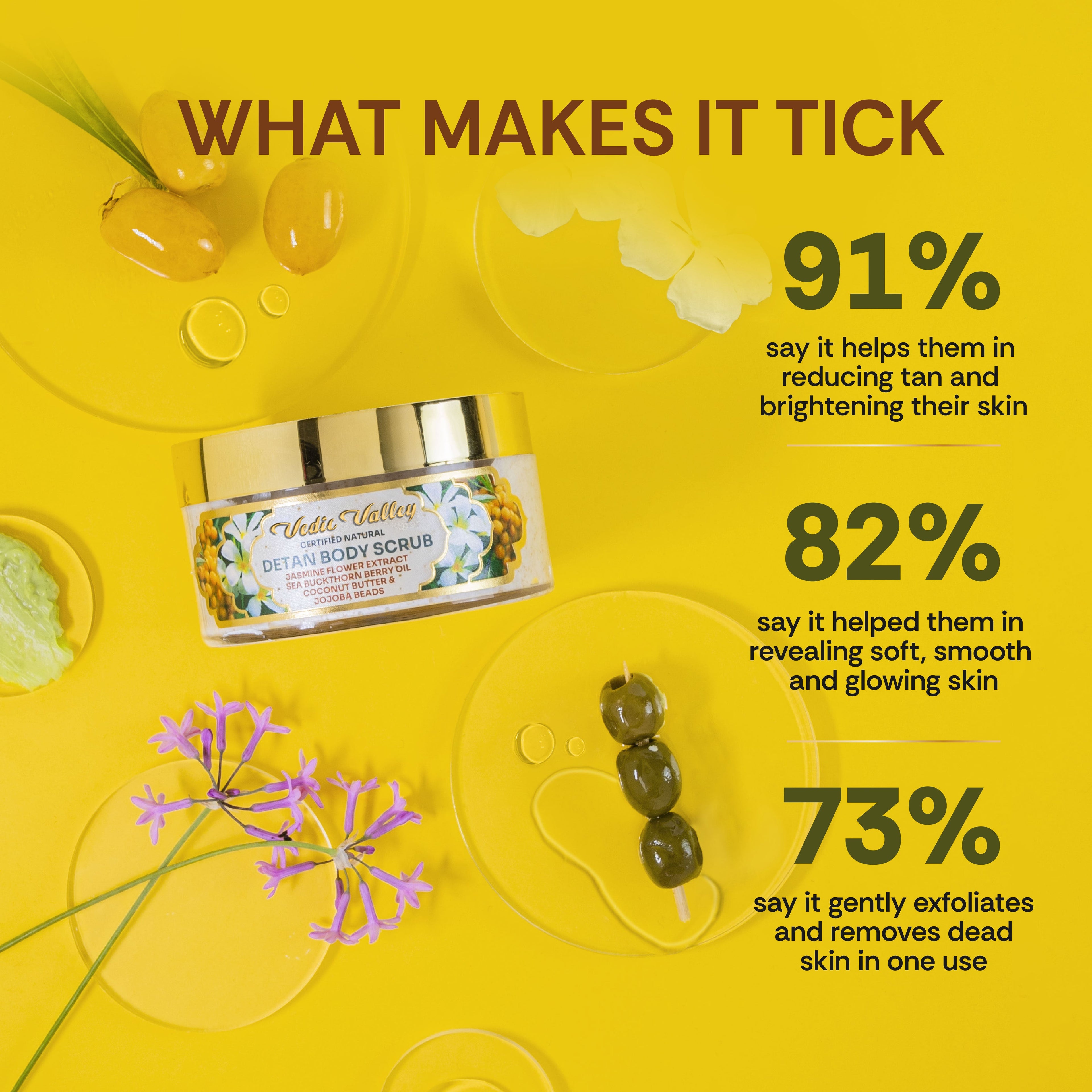 Vedic Valley Jasmine Detan Body Scrub