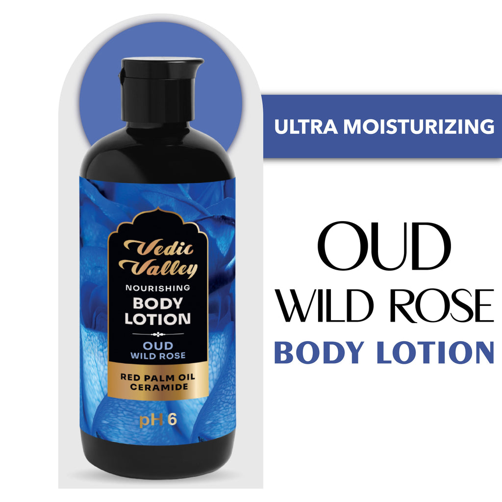 Vedic Valley Paraben Free Oud Wild Rose Body Lotion