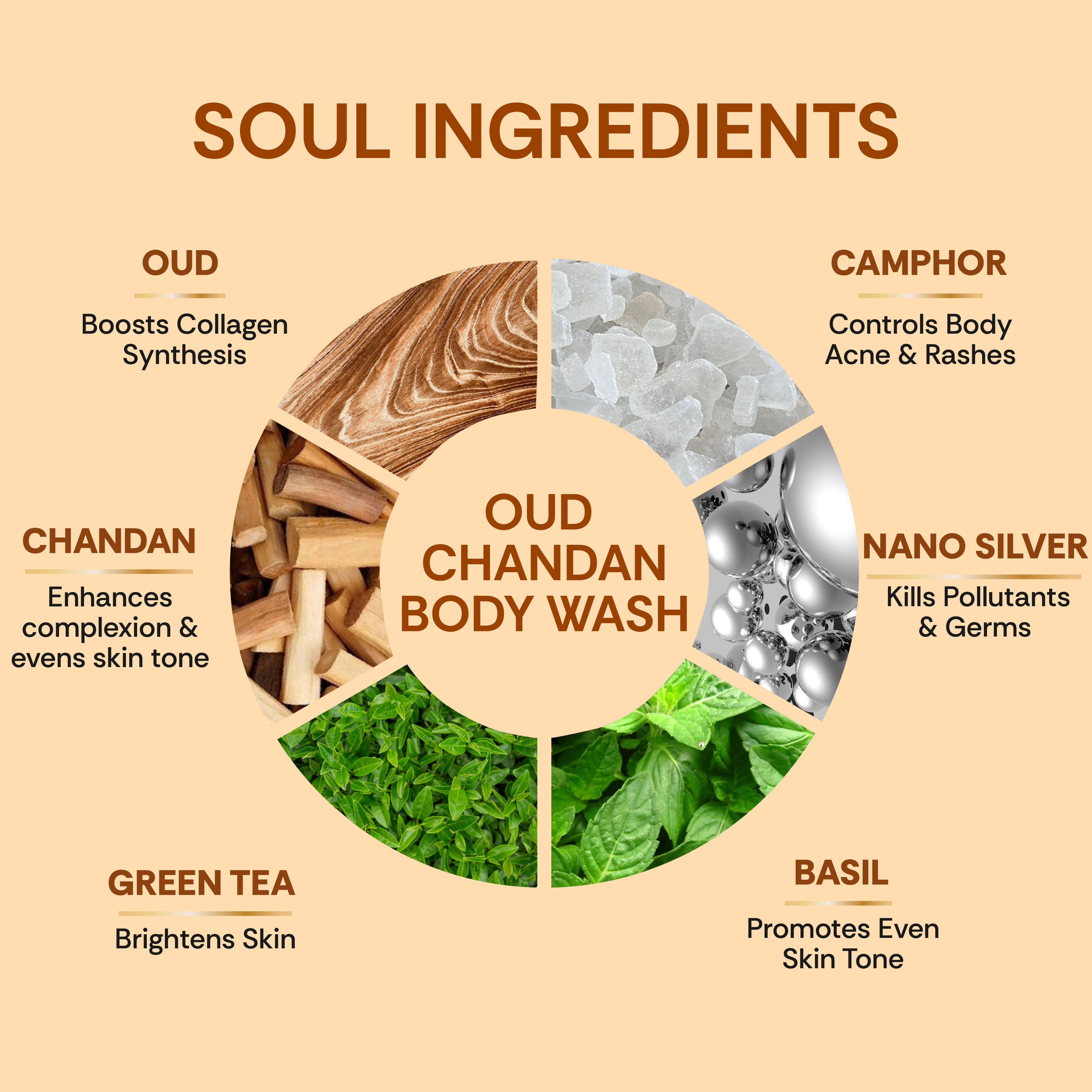 Vedic Valley Refreshing Oud Chandan Hair & Body Wash