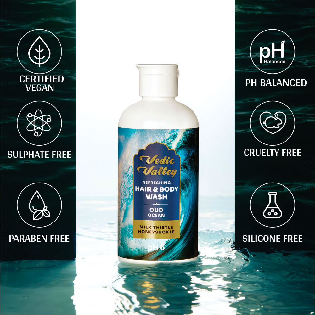 Vedic Valley Refreshing Oud Ocean Hair & Body Wash