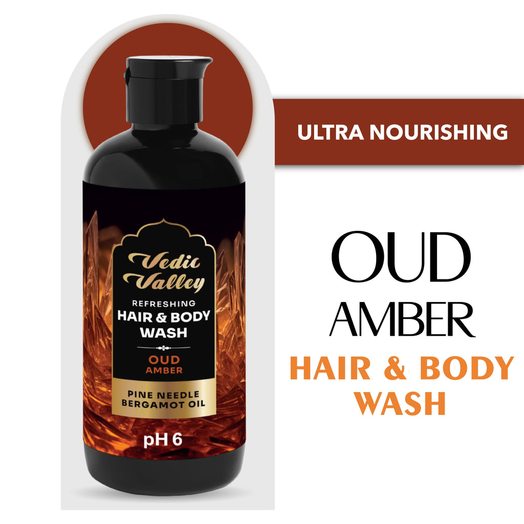 Vedic Valley Refreshing Hair & Body Wash Oud Amber