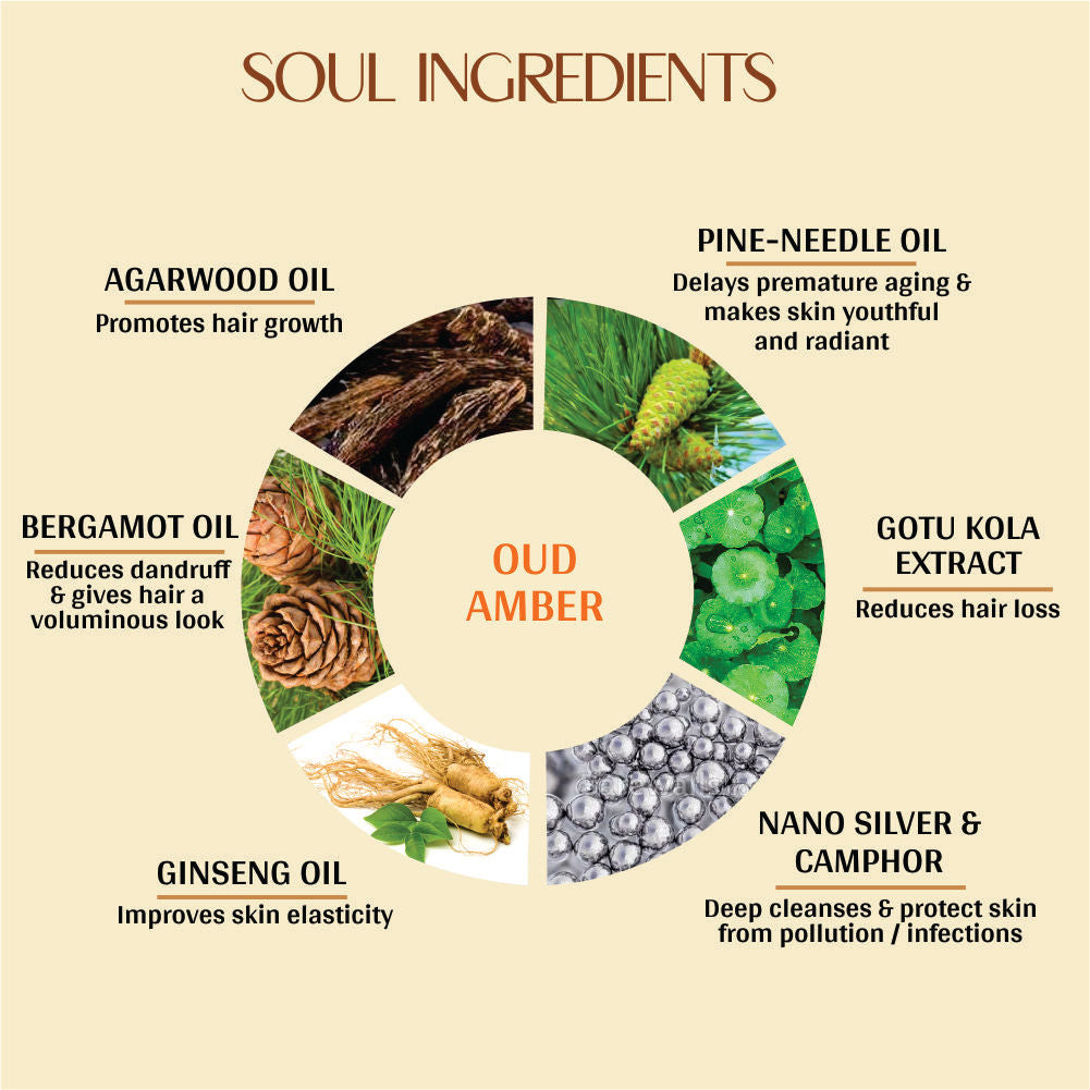Vedic Valley Refreshing Hair & Body Wash Oud Amber