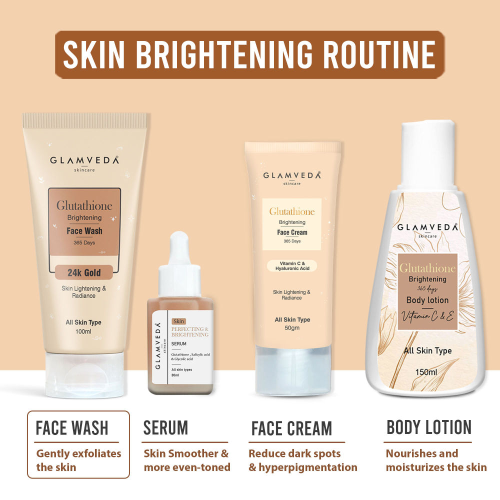 Glamveda Glutathione Brightening 24 K Gold Face Wash